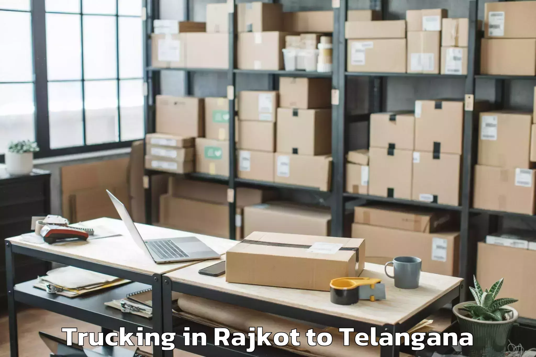 Affordable Rajkot to Talakondapalle Trucking